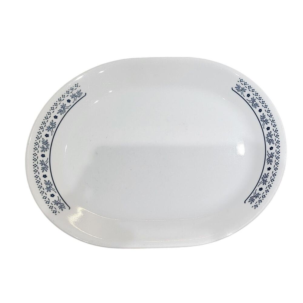 Vintage Corelle Platter Oval Serving USA Floral